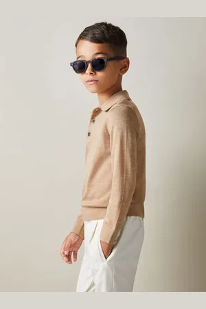 Reiss Trafford Polo Shirt Wool Plain, Size: 9-13Yrs