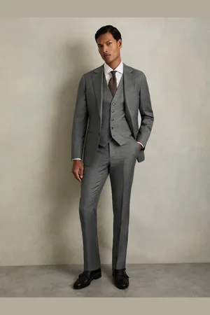 Reiss Slim-fit Wool Suit Waistcoat, 36