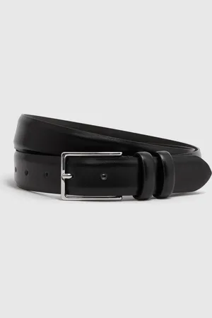 Reiss Smooth Leather Belt, 28