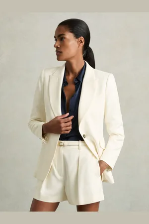 Reiss Petite Single-breasted Peak-lapel Tailored Blazer, 4