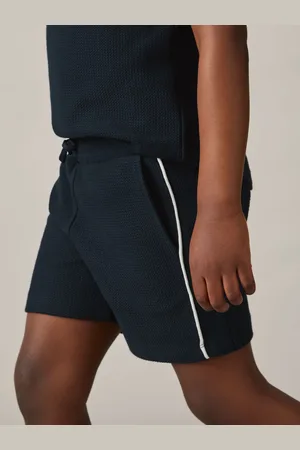 Reiss 9-13 yrs Cotton Textured Piped Shorts, Q04