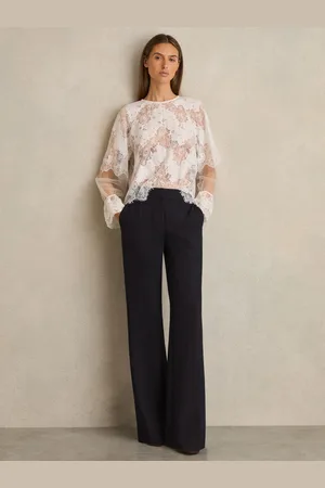 Reiss Flared Tailored Trousers, 4R