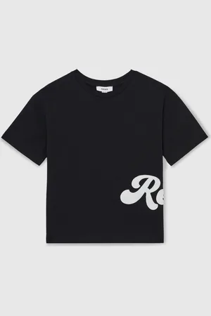 Reiss 9-12 yrs Cotton Script-logo Oversized T-shirt