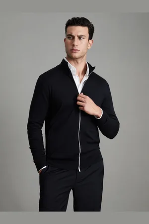 Reiss Merino Wool Zip-through Cardigan, XS