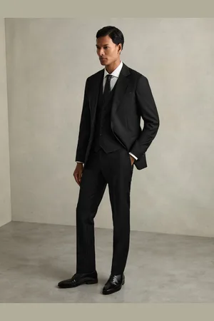 Reiss Slim-fit Wool Suit Waistcoat, 36R