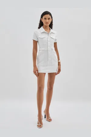 GOOD AMERICAN Good Denim Mini Dress, XS