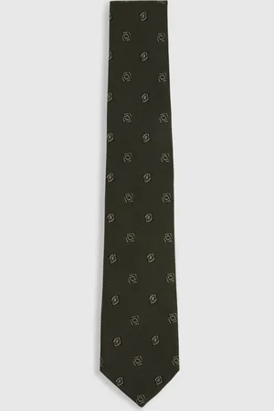 Reiss Parma Forest Silk Blend Jacquard Tie, One Size