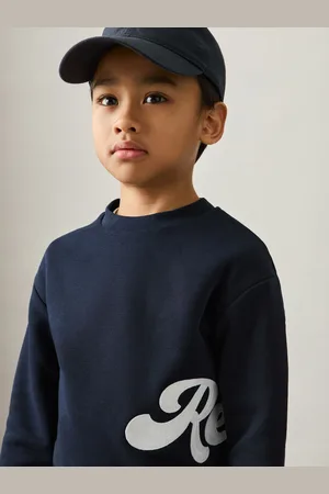 Reiss 9-13 yrs Cotton-blend Logo Script Sweatshirt, Q04