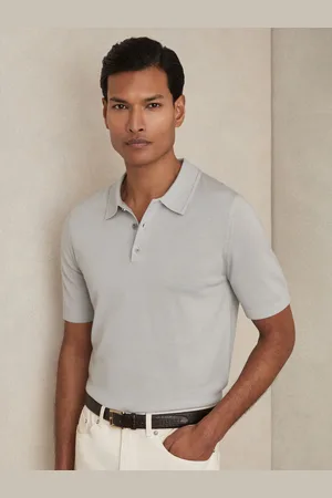 Reiss Merino Wool Short-sleeve Polo Shirt, XS
