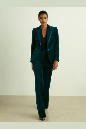 Reiss Velvet Flared Suit Trousers, 4R
