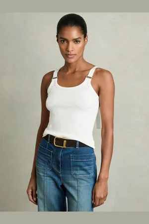 Reiss Stretch-cotton D-ring Strap Vest, XS