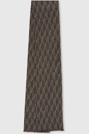 Reiss Silk-twill Monogram-jacquard Dress Scarf
