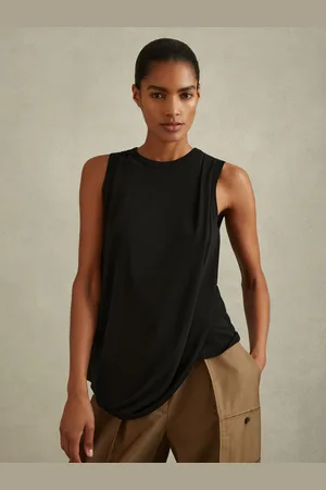 Reiss Draped Layered Top, XS