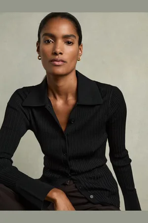 Reiss Jenna Shirt Knitted, Size: XS