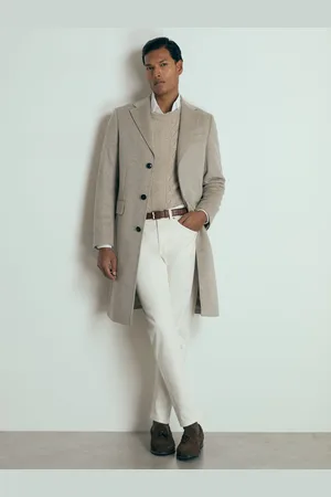 Reiss Tycho Overcoat Cashmere Plain, Size: XS