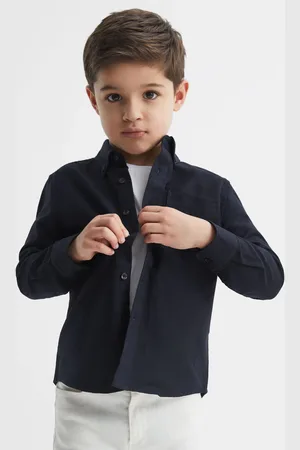 Reiss Greenwich Oxford Shirt Cotton Plain, Size: 3