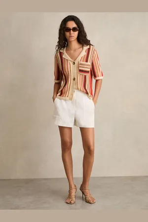 Reiss Striped Knit Shirt, XS