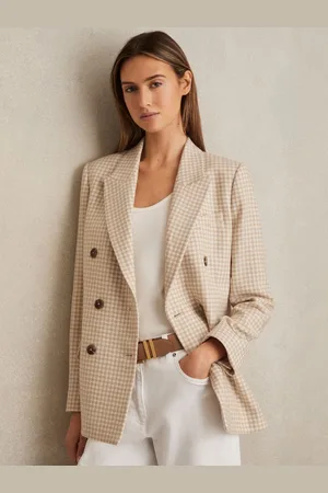 Reiss Double Breasted Blazer With Wool, 4