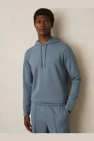 Reiss Interlock Jersey Drawstring Hoodie, XS