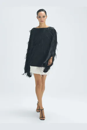 ATELIER Feather Mini Skirt, 6