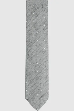 Reiss Levanzo Soft Silk Textured Polka Dot Tie, One Size