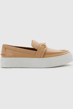 Reiss Leather Loafer Trainers, 5