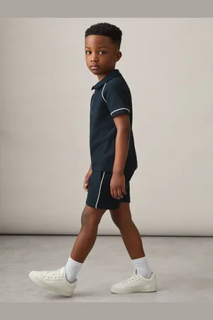 Reiss 3-9 yrs Cotton Textured Piped Shorts, K04
