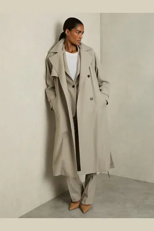 Reiss Wool-blend Double-breasted Trench Coat, 10