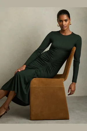 Reiss Ruched Jersey Midi Dress, 4