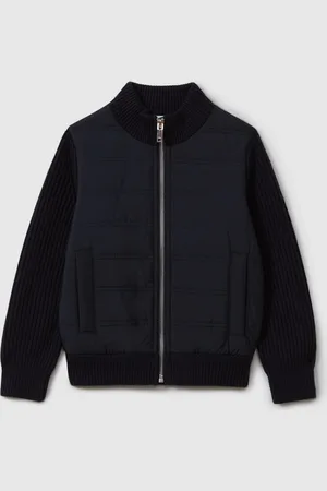 Reiss Trainer Quilted Jacket Cotton Size: 9