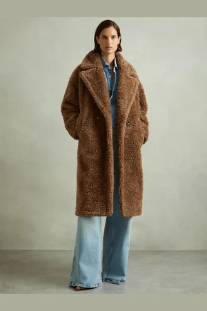 Reiss Darla Teddy Coat Plain, Size: S