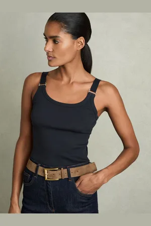 Reiss Stretch-cotton D-ring Strap Vest, XS