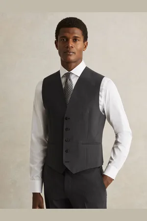 Reiss Wool-blend Slim-fit Waistcoat, 36R