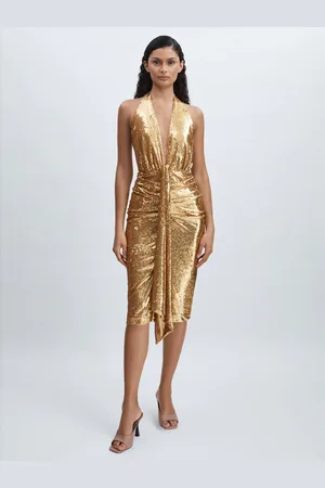 Halston Heritage Sya Sequin Dress Sequinned, Size: 6