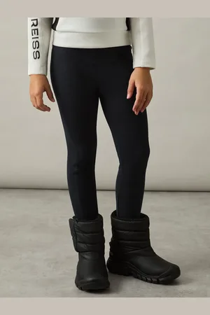 Reiss Stretch-cotton Logo-print Leggings, 45Y