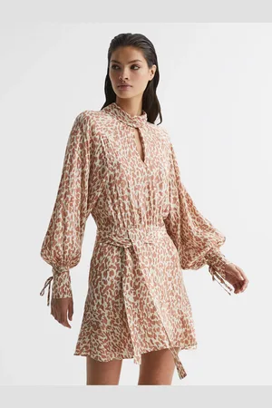 Reiss Animal Print Mini Dress, 4