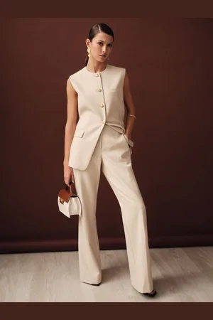 Reiss Flared Tailored Trousers, 8R