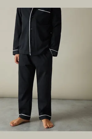 Reiss Myers 9-13 yrs Brushed-cotton Piped-trim Pyjamas, 9-13Yrs