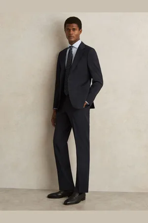 Reiss Slim-fit Wool-blend Suit Trousers, 28S
