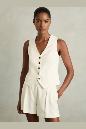 Reiss Millie Waistcoat Woven, Size: 8
