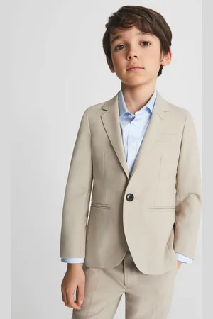 Reiss Fine Single Breasted Blazer Wool Plain, Size: 5-6Yrs