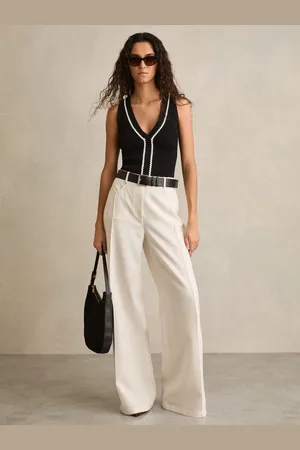 Reiss Palazzo Tailored Trousers, 6R