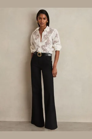 Reiss Mid Rise Flared Jeans, 24R