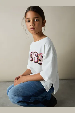 Reiss Sandra T-shirt Logo Print, Pink Size: 45Y