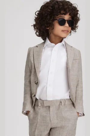 Reiss Auto Blazer Linen Textured, Size: 10
