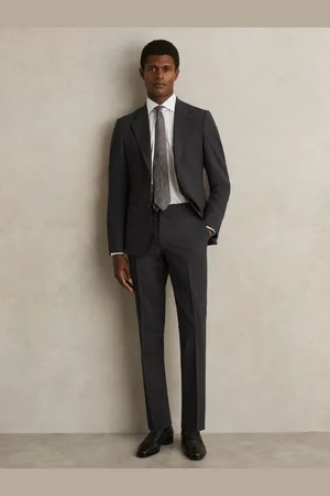 Reiss Slim-fit Wool-blend Suit Trousers, 28S