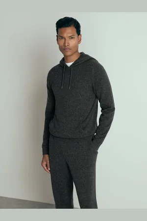 Reiss Ruler Hoodie Cashmere Plain, Size: M