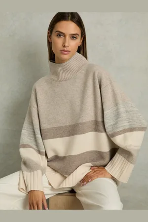 Reiss Caitlyn Jumper Wool Striped, Size: XS