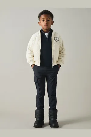 Reiss Ture Jacket Quilted, Off White & grey Size: Q04
