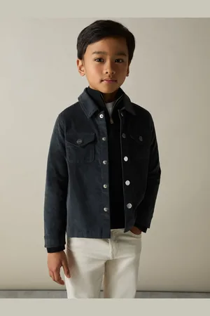 Reiss Vendetta Overshirt Cotton Plain, Size: 45Y